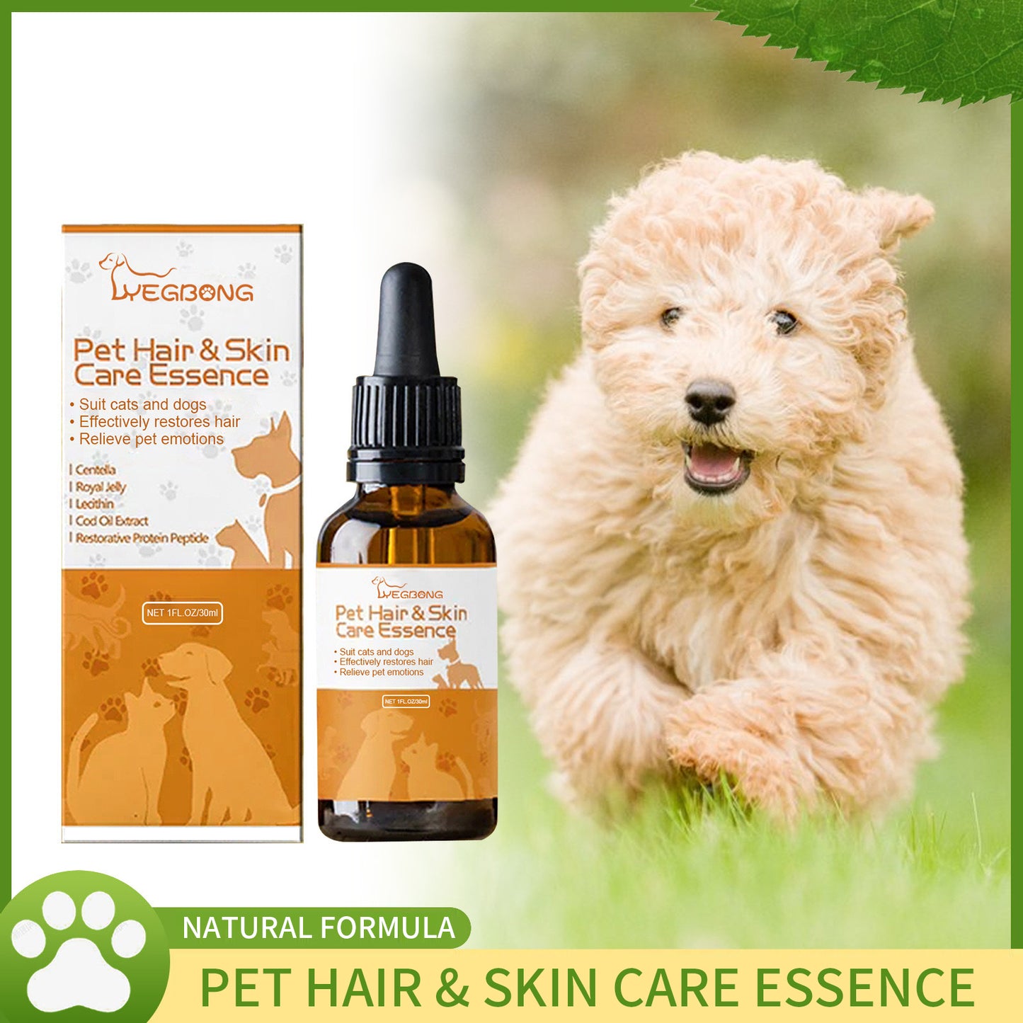 Natural Formula Pet Hair & Skin Care Essence